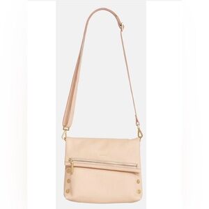 Hammitt Champagne Pink Pebble Leather Crossbody Clutch VIP MED NWT $375